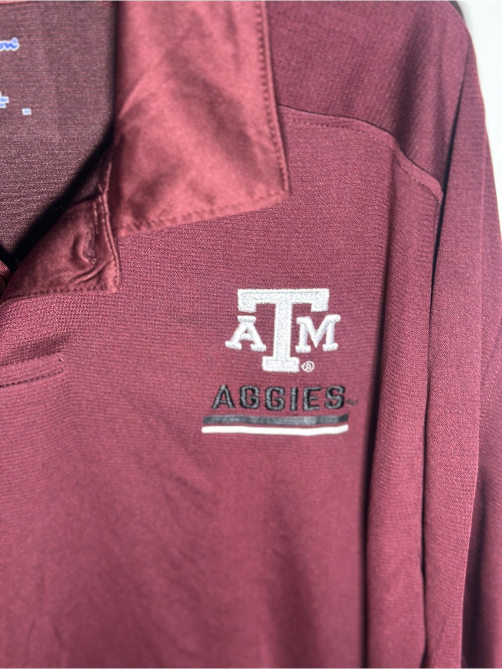 Men’s Champion Texas A&M Aggies Maroon Polo NWT
